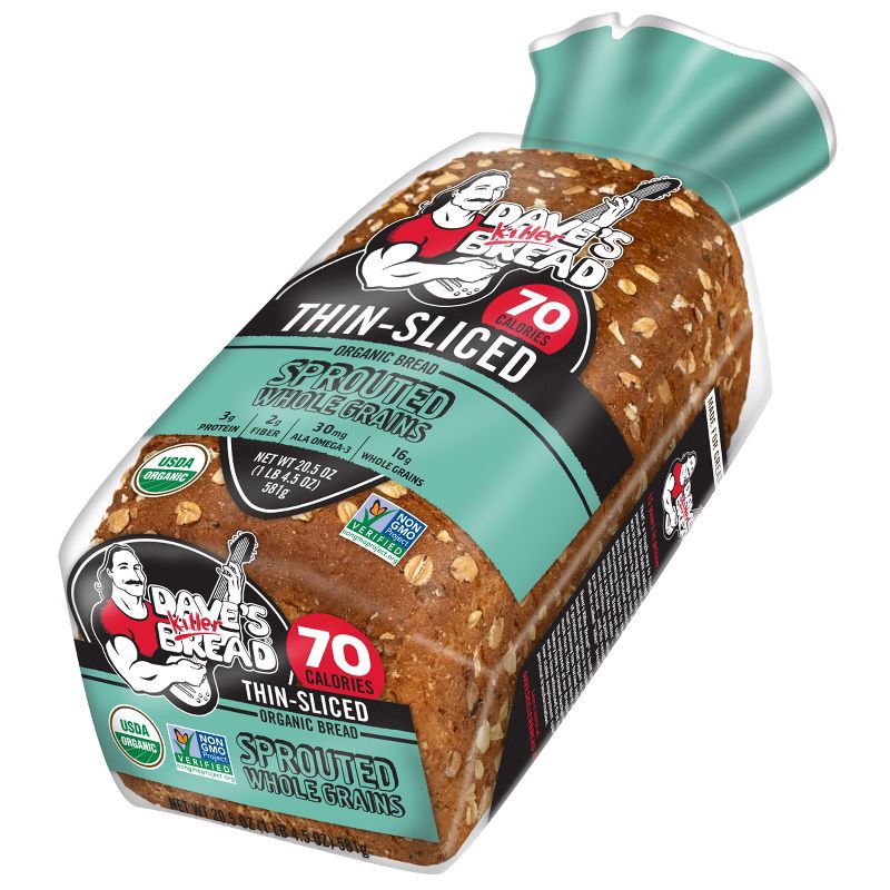slide 14 of 16, Dave's Killer Bread Sprouted Whole Grains Thin Sliced Bread - 20.5oz, 20.5 oz