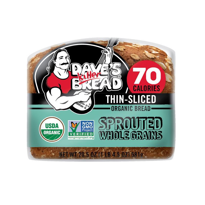 slide 15 of 16, Dave's Killer Bread Sprouted Whole Grains Thin Sliced Bread - 20.5oz, 20.5 oz