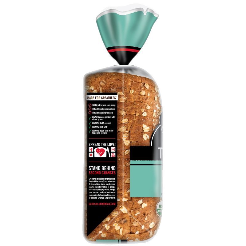 slide 10 of 16, Dave's Killer Bread Sprouted Whole Grains Thin Sliced Bread - 20.5oz, 20.5 oz