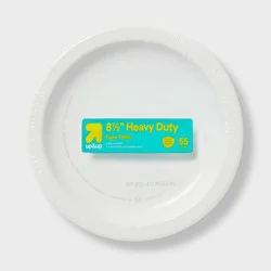 White Paper Plates 8.5" - 55ct- up&up™