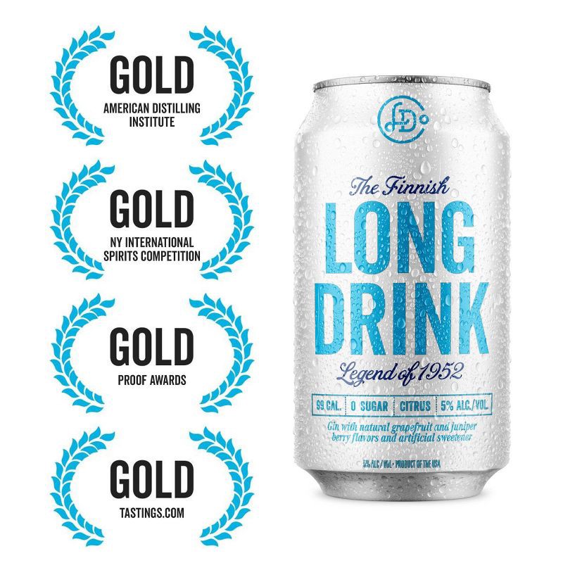 slide 5 of 6, The Finnish Long Drink Zero - 6pk/355ml Cans, 6 ct, 355 ml