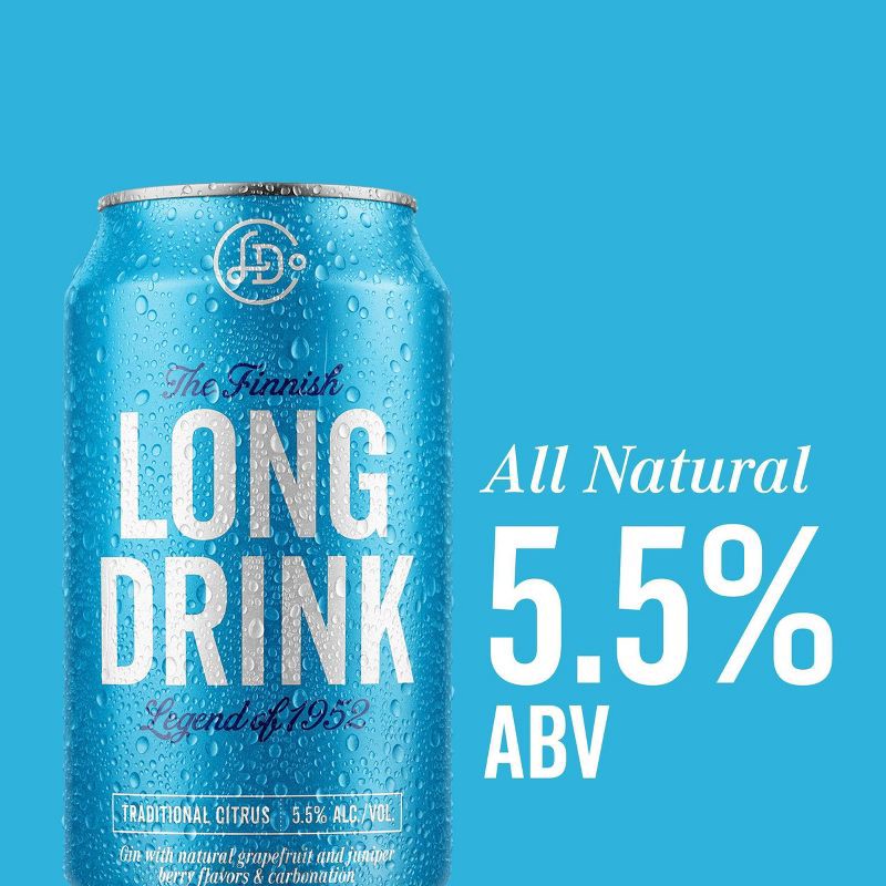 slide 4 of 8, The Finnish Long Drink - 6pk/355ml Cans, 6 ct, 355 ml