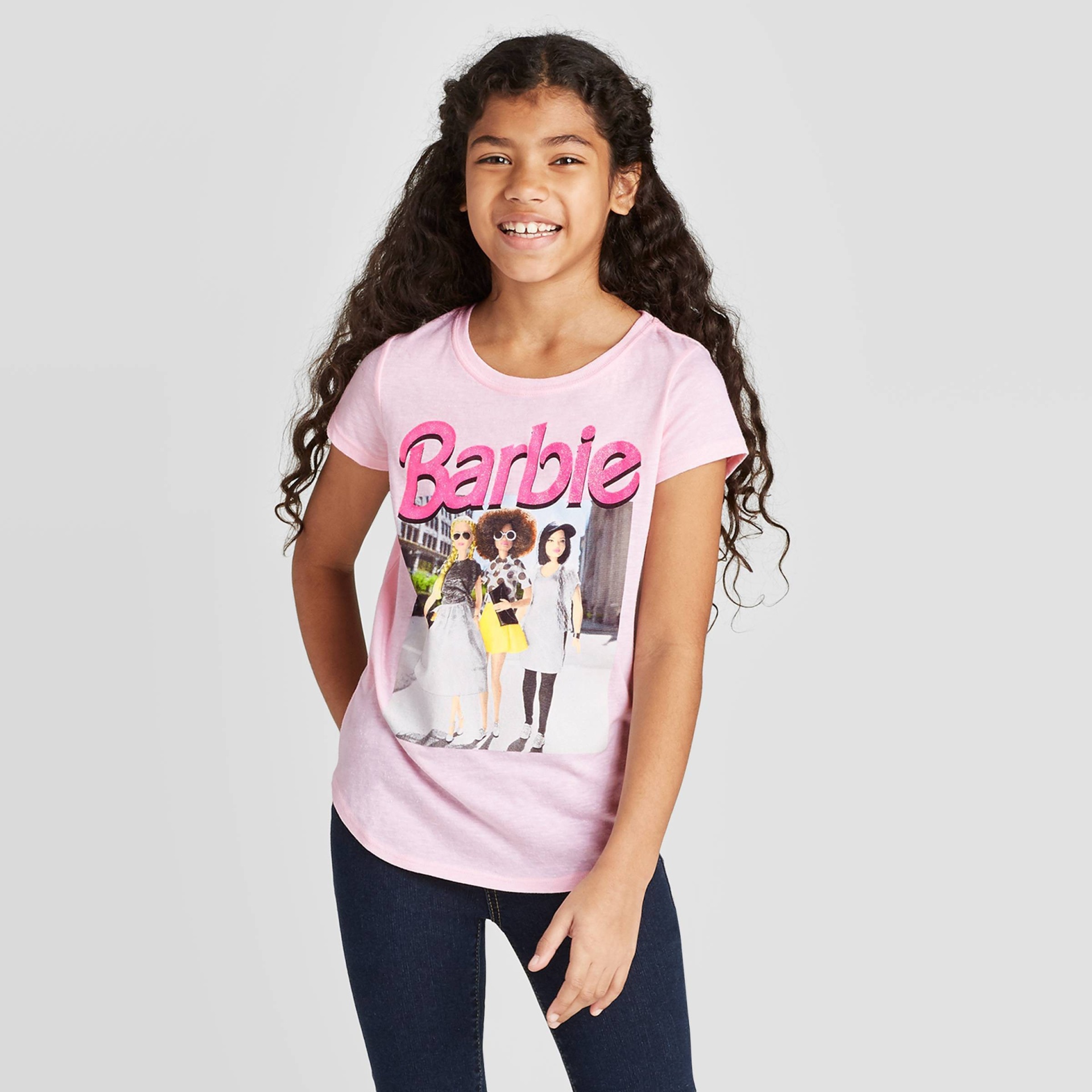 Girls Short Sleeve Girl Graphic Tee