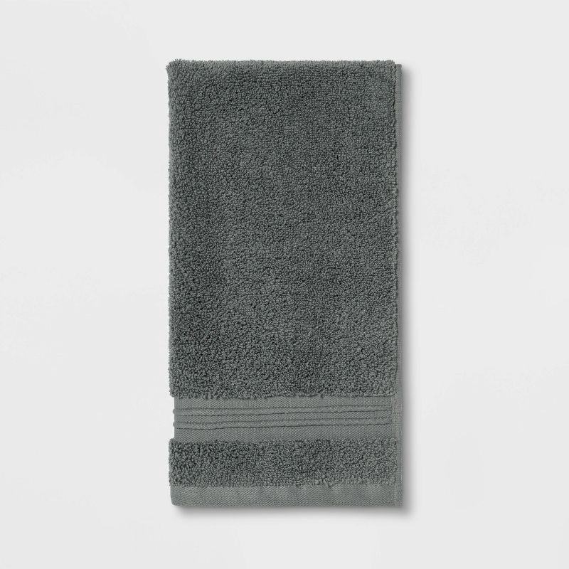 Spa Bath Sheet Dark Gray - Threshold Signature 1 ct