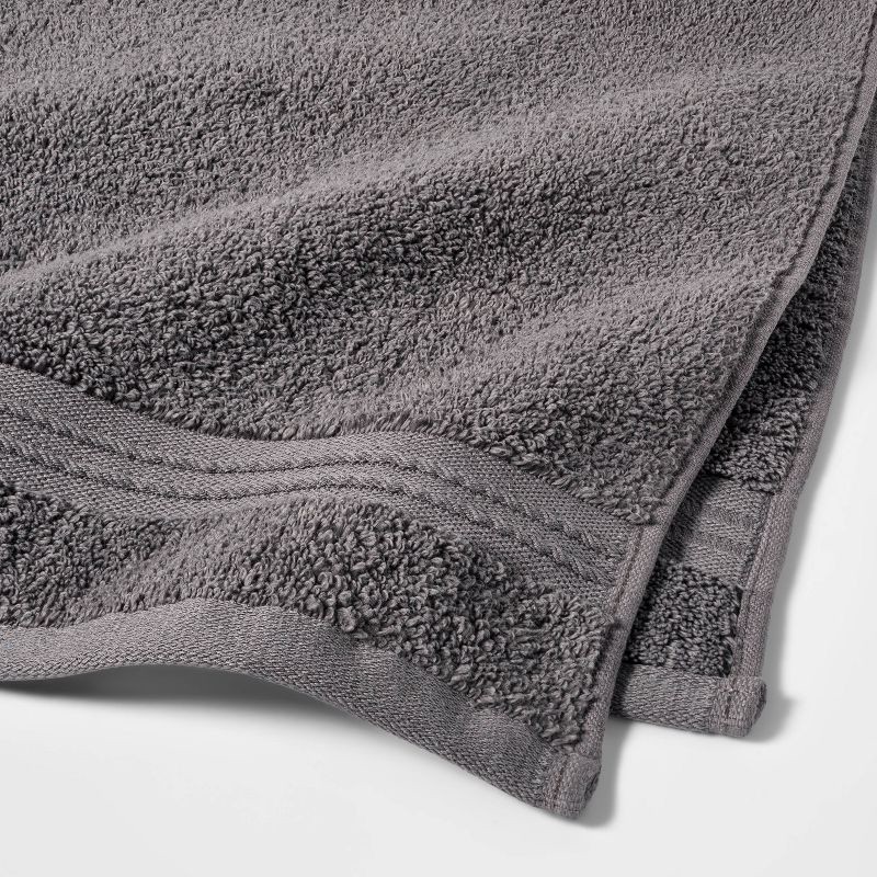 Spa Bath Sheet Dark Gray - Threshold Signature 1 ct