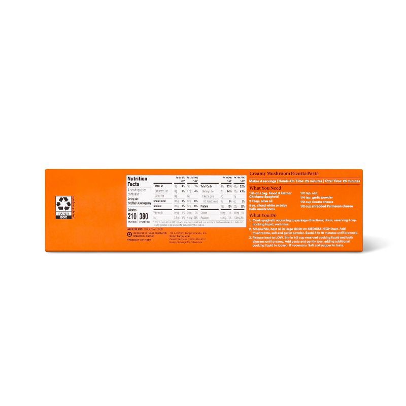 slide 2 of 3, Gluten Free Chickpea Spaghetti - 8oz - Good & Gather™, 8 oz