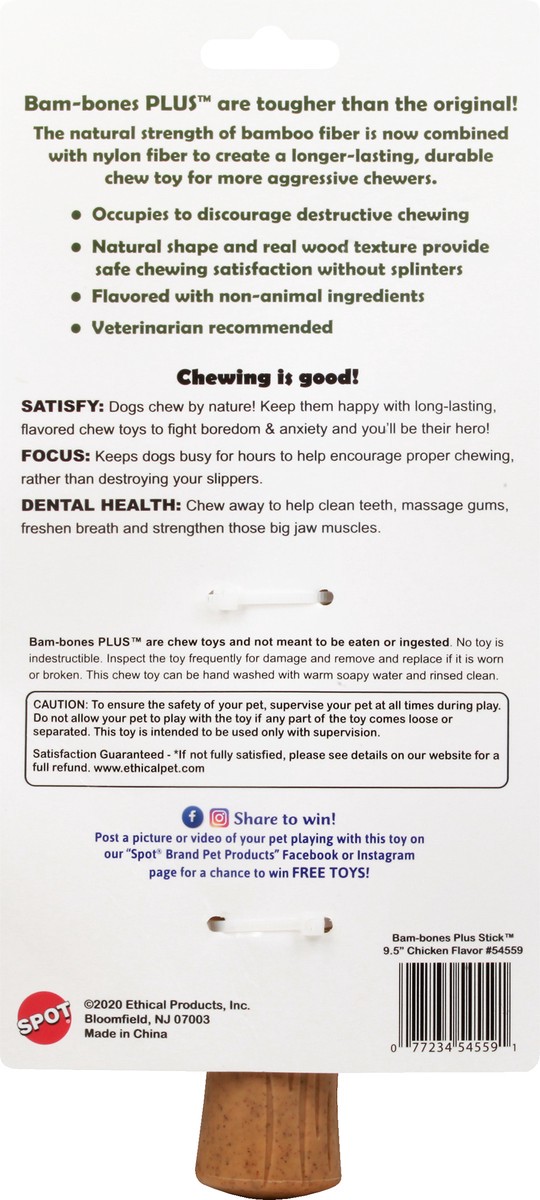 slide 10 of 11, SPOT 9.5 Inch Chicken Flavor Dog Toy 1 ea, 1 ct