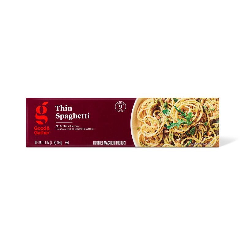 slide 1 of 3, Thin Spaghetti - 16oz - Good & Gather™, 16 oz