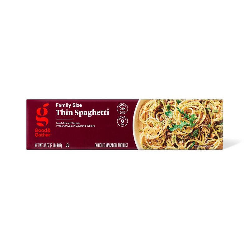 slide 1 of 3, Thin Spaghetti - 32oz - Good & Gather™, 32 oz
