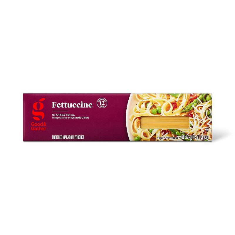 slide 1 of 3, Fettuccine - 16oz - Good & Gather™, 16 oz