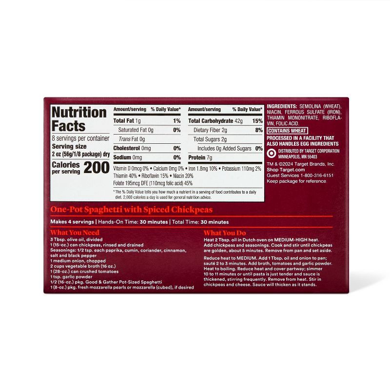 slide 2 of 4, Pot-Size Spaghetti - 16oz - Good & Gather™, 16 oz