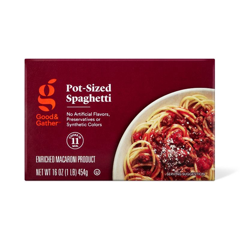 slide 1 of 3, Pot-Size Spaghetti - 16oz - Good & Gather™, 16 oz