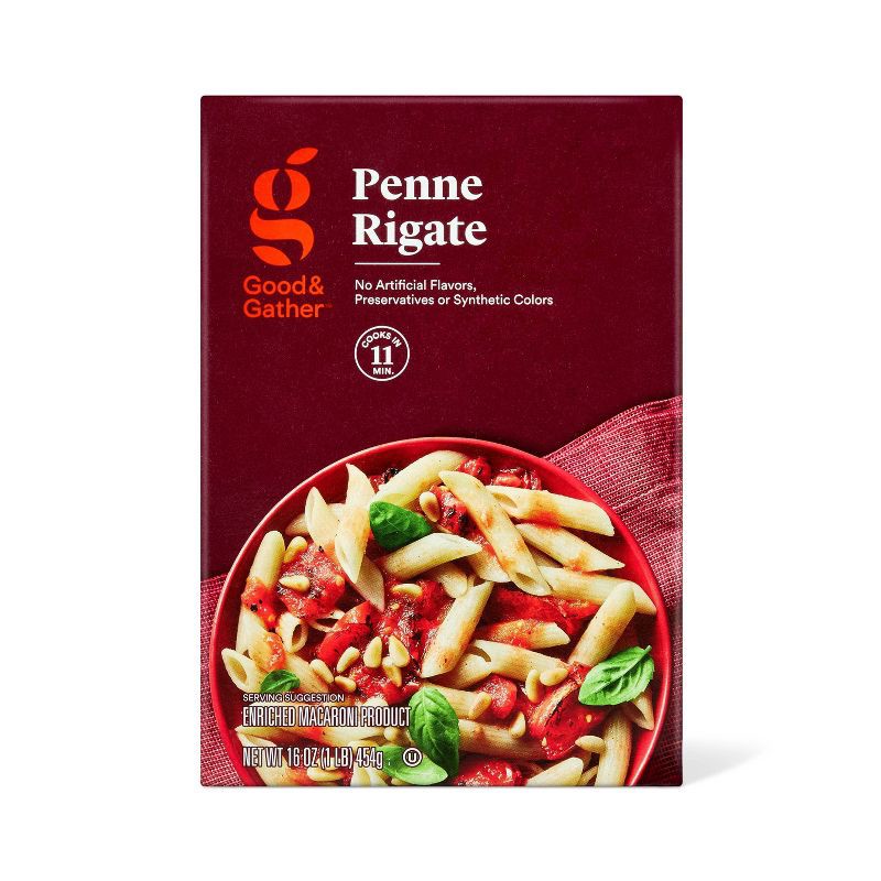 slide 1 of 4, Penne Rigate - 16oz - Good & Gather™, 16 oz