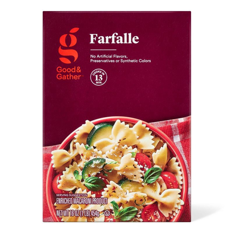slide 1 of 5, Farfalle - 16oz - Good & Gather™, 16 oz