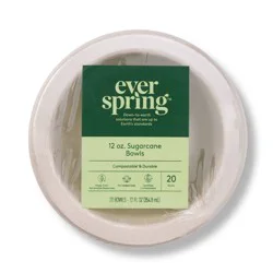 Disposable Bowls - 20ct/12oz - Everspring™