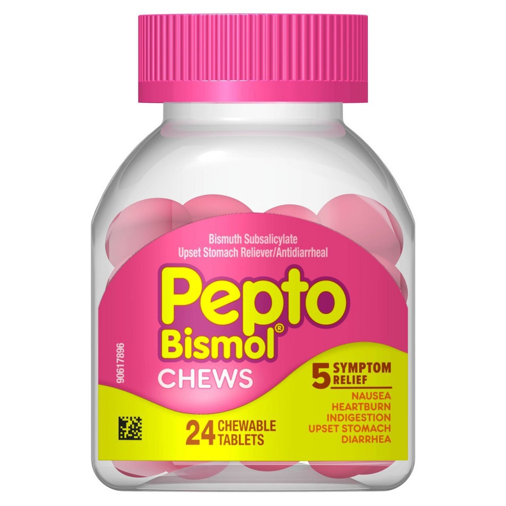 slide 6 of 6, Pepto-Bismol Chewable Tablets - 24ct, 24 ct