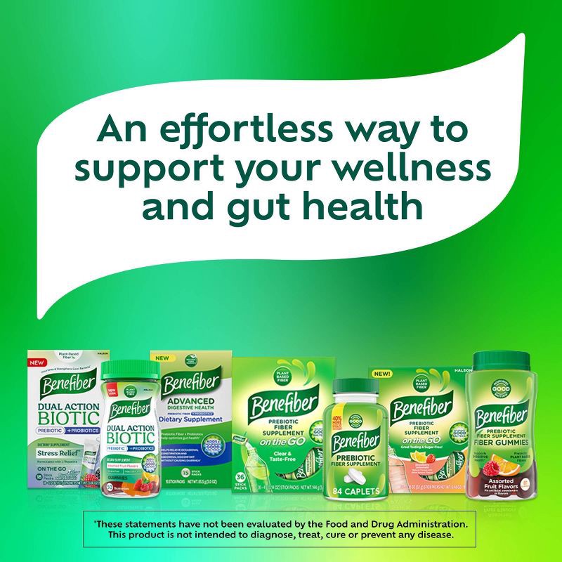 slide 8 of 13, Benefiber Fiber+ Probiotic Gummies - 50ct, 50 ct