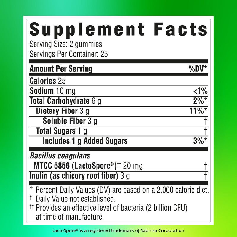 slide 9 of 12, Benefiber Fiber+ Probiotic Gummies - 50ct, 50 ct