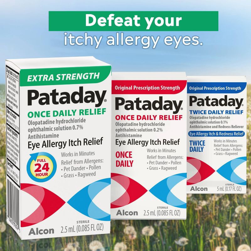slide 9 of 10, Pataday Once Daily Relief Allergy Eye Drops - 0.085 fl oz, 0.085 fl oz