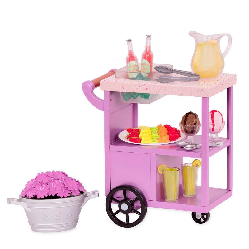 slide 1 of 1, Our Generation Patio Treats Trolley Doll Food Accessory Set for 18" Dolls, 1 ct
