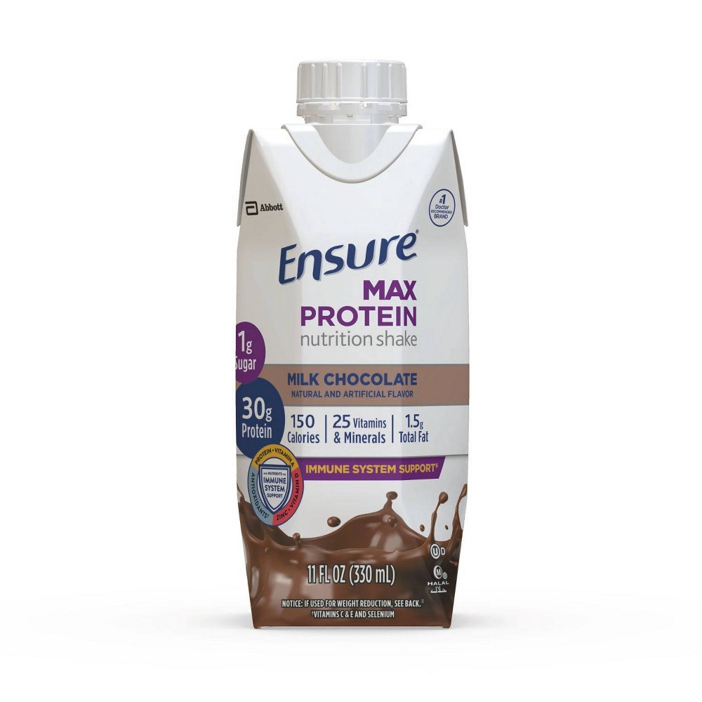 slide 7 of 7, Ensure Max Protein Nutritional Shake - Chocolate - 12pk/132 fl oz, 132 fl oz