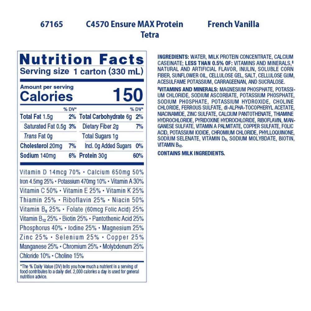 slide 3 of 7, Ensure Max Protein Nutritional Shake - Vanilla - 12ct/132 fl oz, 12 ct; 132 fl oz