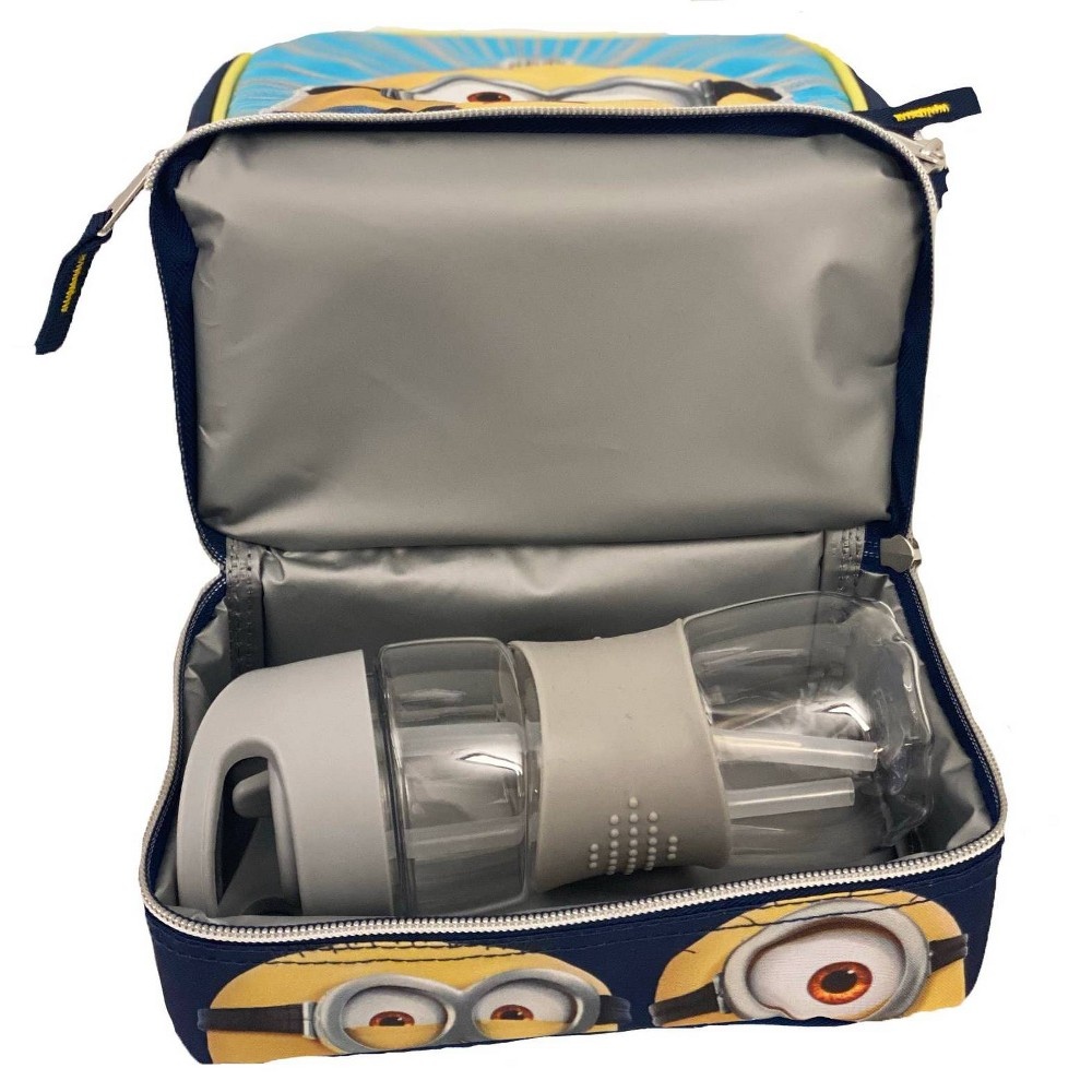 slide 5 of 5, Minions More Than A Minion Kids' Dual Compartment Lunch Bag, 1 ct