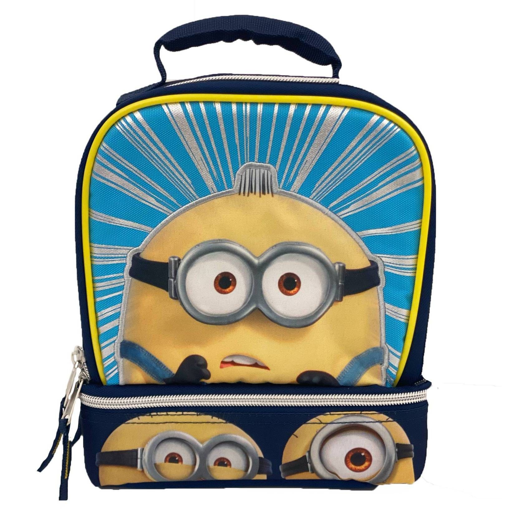 slide 1 of 5, Minions More Than A Minion Kids' Dual Compartment Lunch Bag, 1 ct