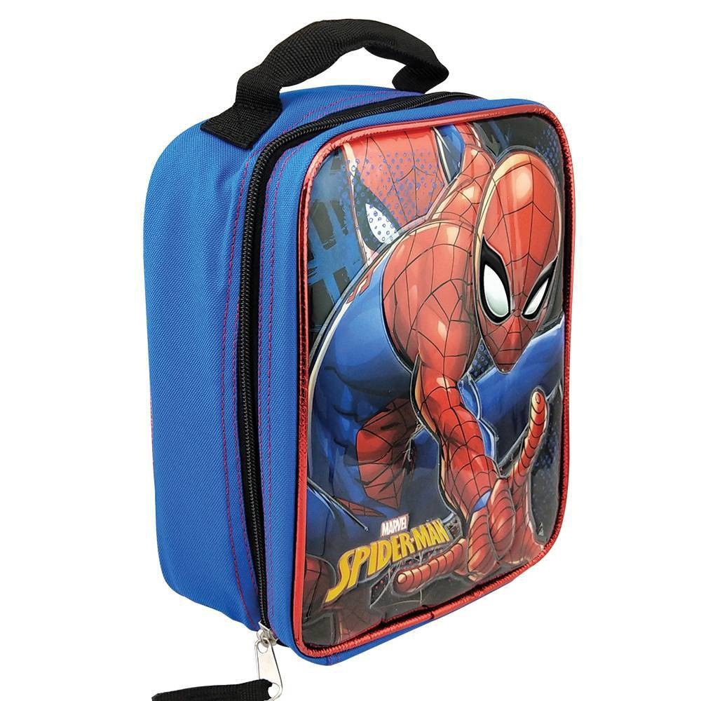 slide 2 of 4, Marvel Spider-Man North-South Lunch Bag - Blueberry, 1 ct