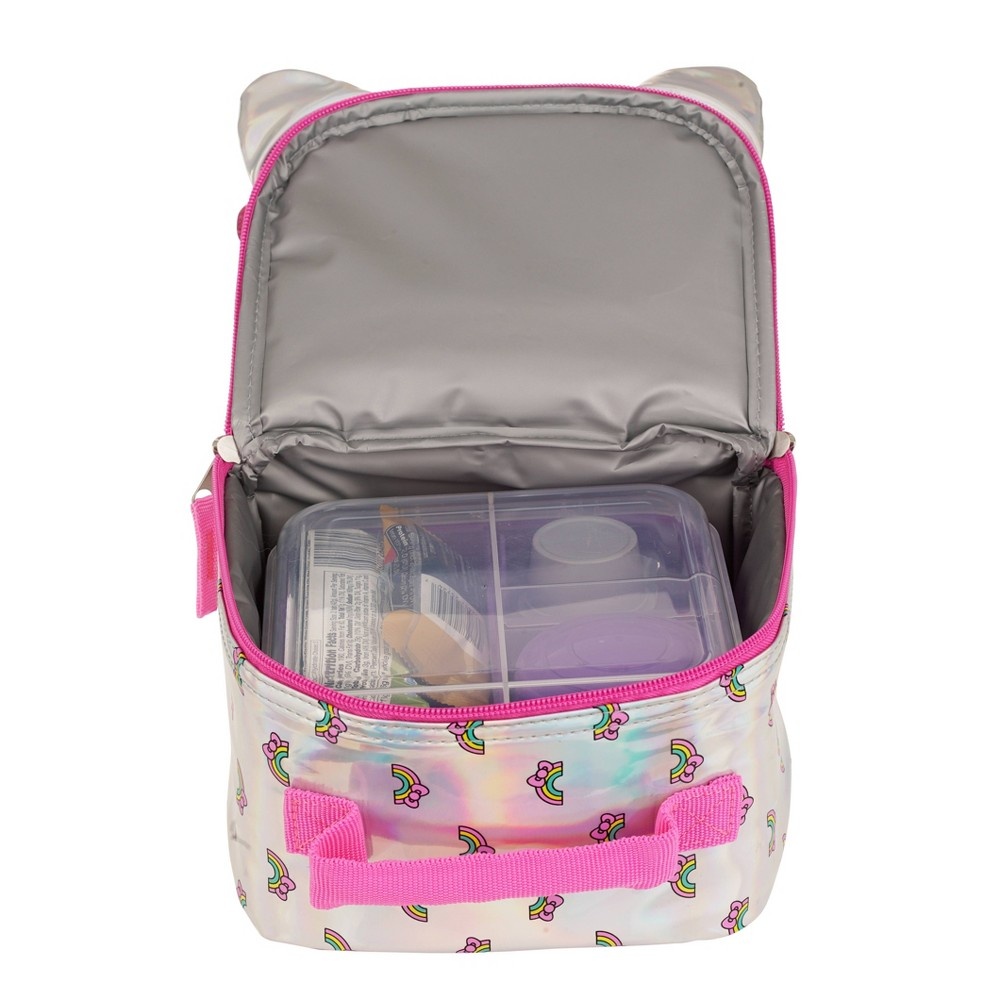 slide 7 of 8, Hello Kitty Rainbow Connection Kids' Dual Compartment Lunch Bag, 1 ct