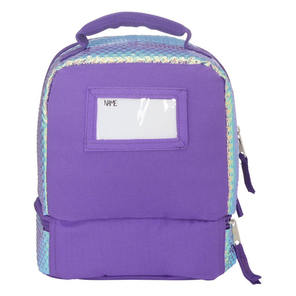 Lilac Lemonade Two Compartment Lunch Bag Purple