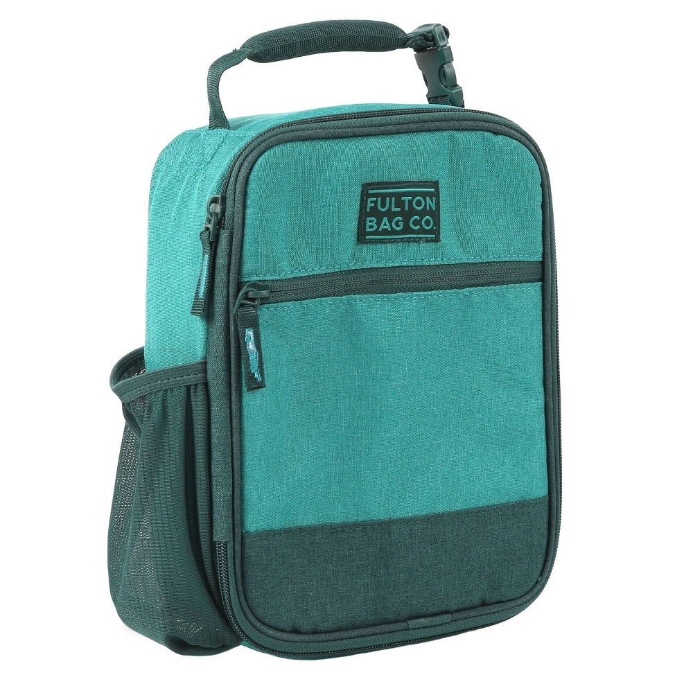 slide 3 of 6, Fulton Bag Co. Upright Lunch Bag - Teal Blue, 1 ct