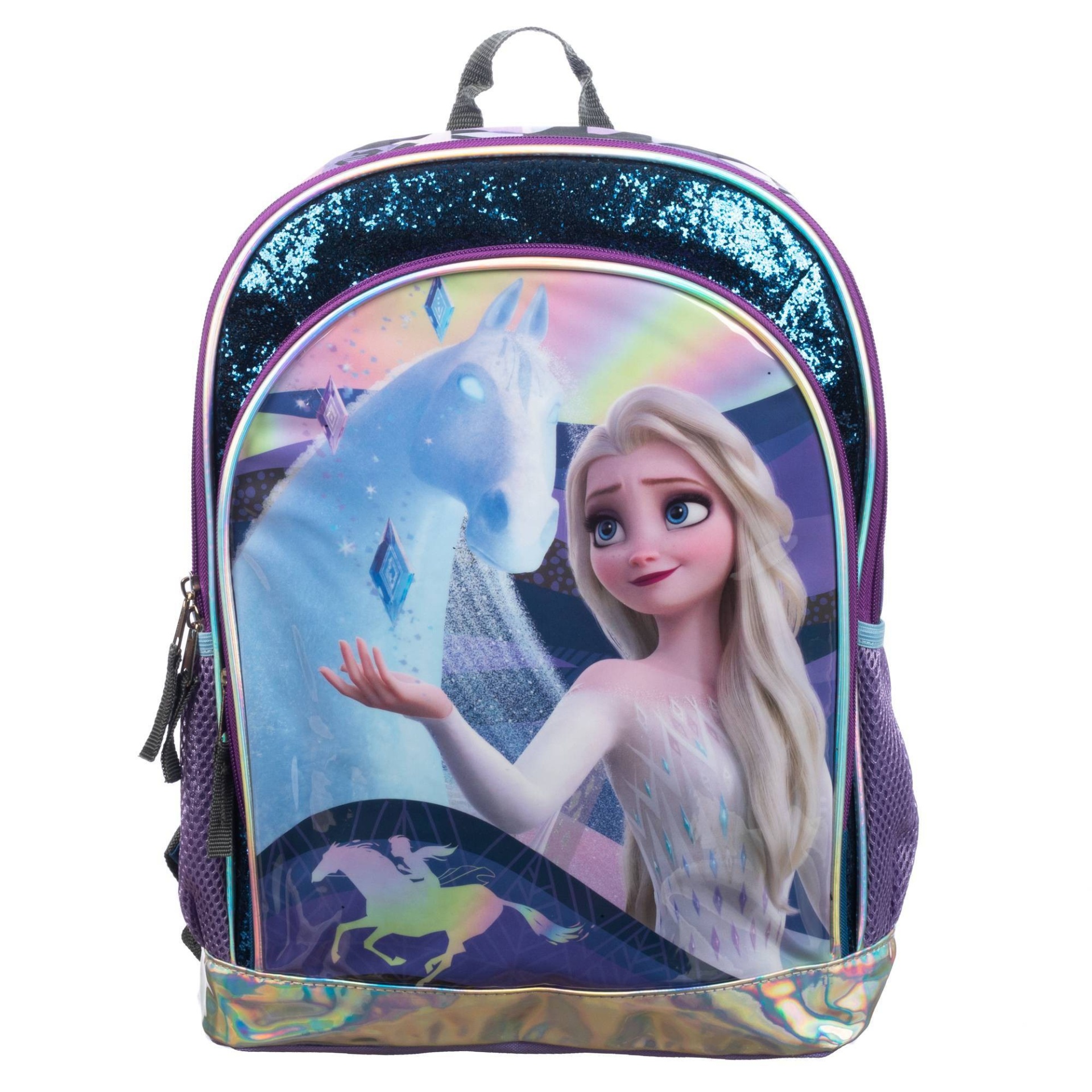 slide 1 of 10, Disney Frozen 2 Glitter Kids' Backpack - Navy, 1 ct