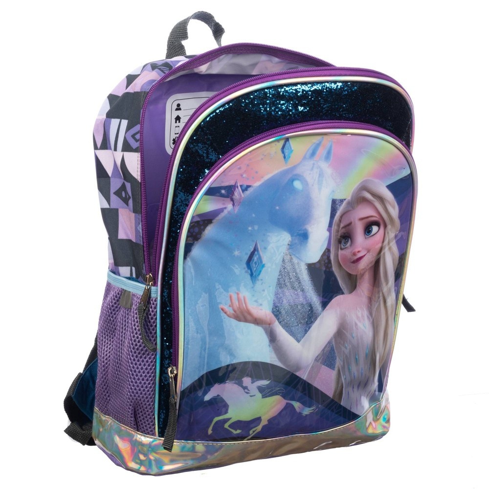 slide 6 of 10, Disney Frozen 2 Glitter Kids' Backpack - Navy, 1 ct