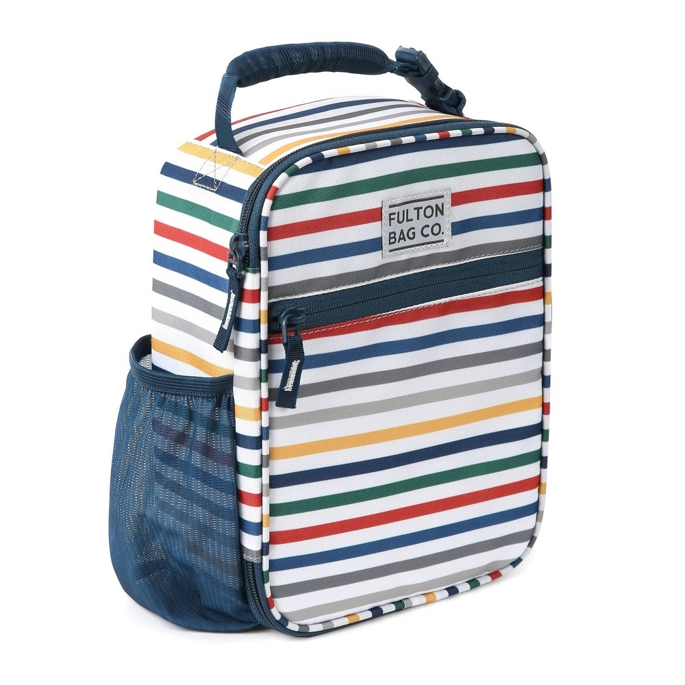 slide 2 of 8, Fulton Bag Co. Upright Lunch Bag - Retro Stripe, 1 ct