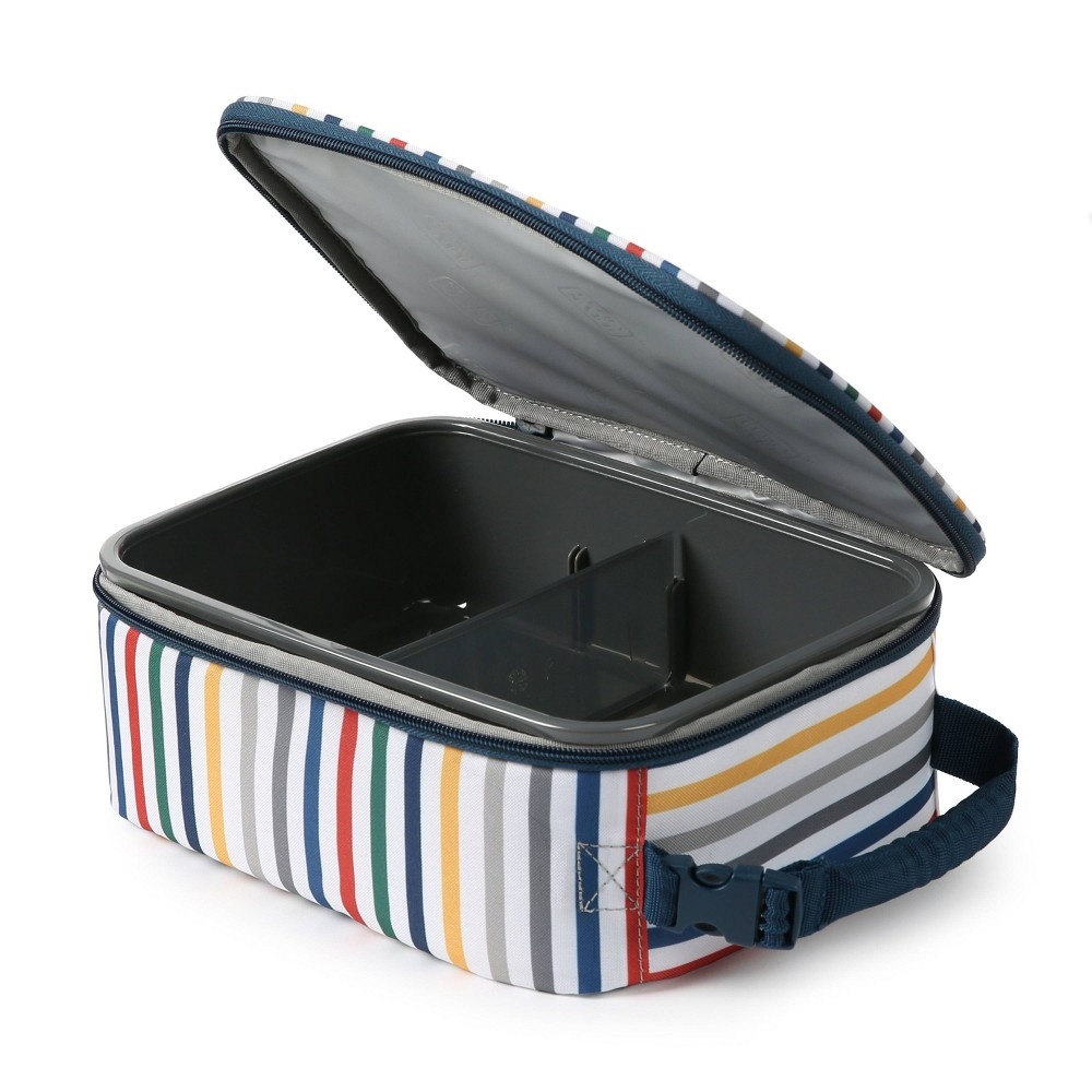 slide 6 of 8, Fulton Bag Co. Upright Lunch Bag - Retro Stripe, 1 ct