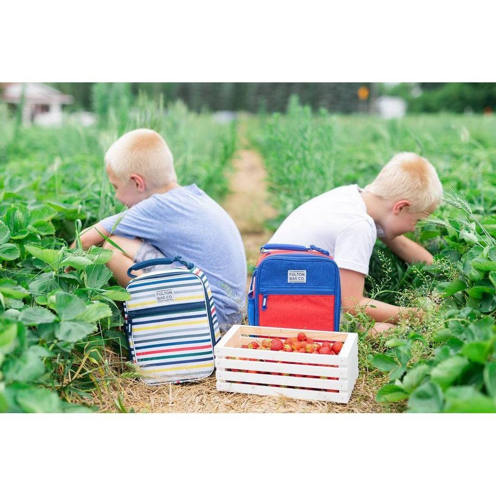 slide 7 of 8, Fulton Bag Co. Upright Lunch Bag - Retro Stripe, 1 ct