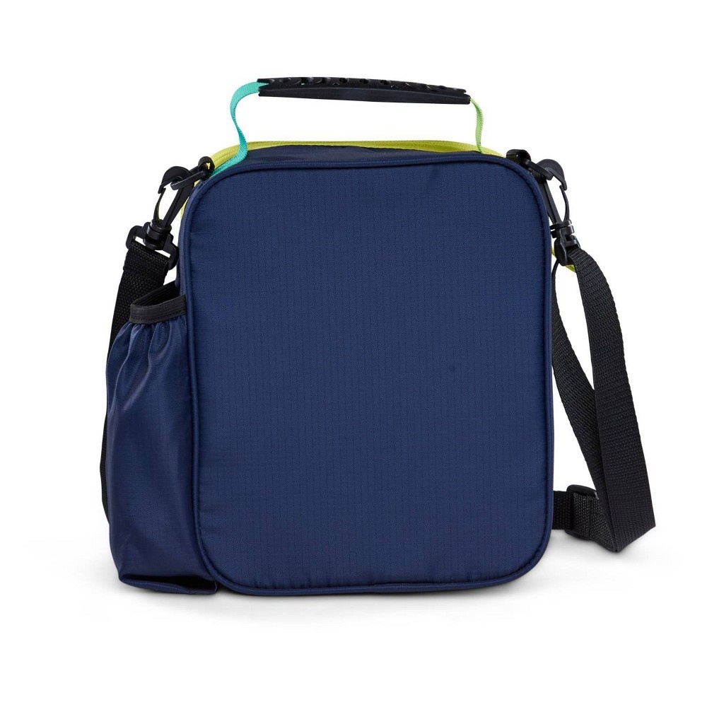 slide 7 of 11, Igloo Hot Brights Vertical Classic Molded Lunch Bag - Navy with Ombre Webbing, 1 ct