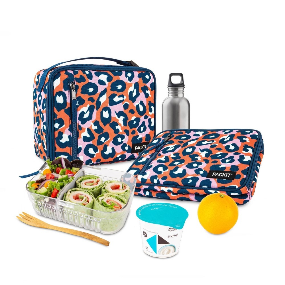 slide 8 of 8, Packit Freezable Classic Lunch Box - Wild Leopard, 1 ct