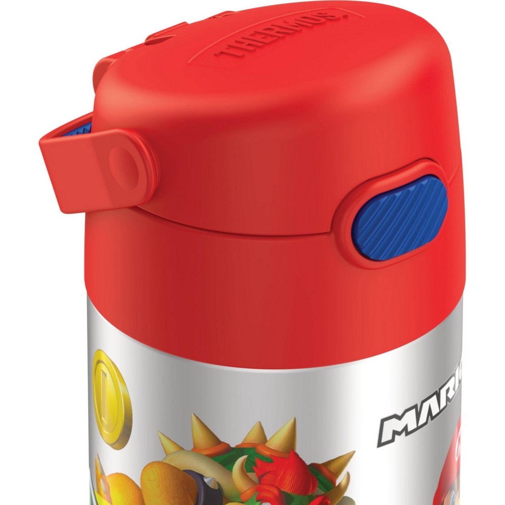 Thermos Mario Kart FUNtainer Water Bottle with Bail Handle - Red 12 oz