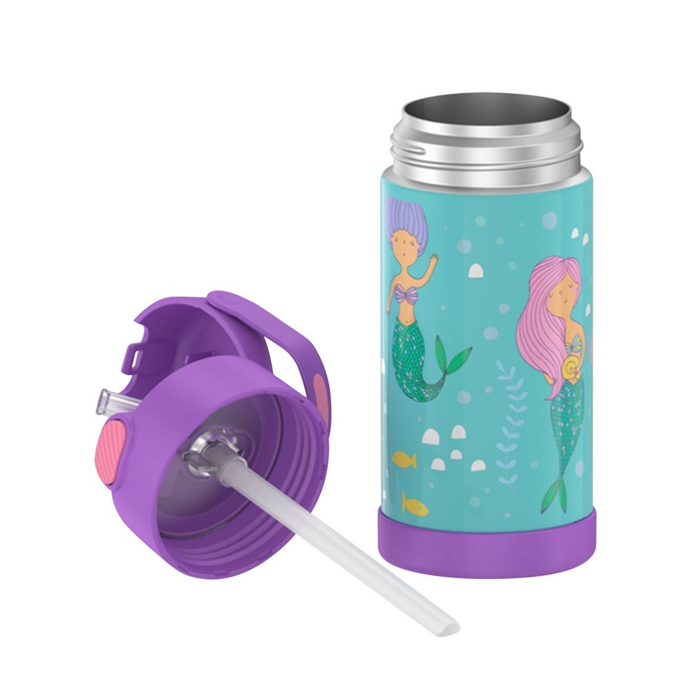 Thermos 12 oz. Kid's Funtainer Insulated Stainless Steel Bottle w/ Bail Handle Mermaid