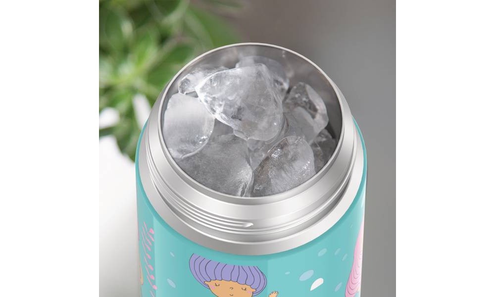 Thermos 12 oz. Kid's Funtainer Insulated Stainless Steel Bottle w/ Bail Handle Mermaid