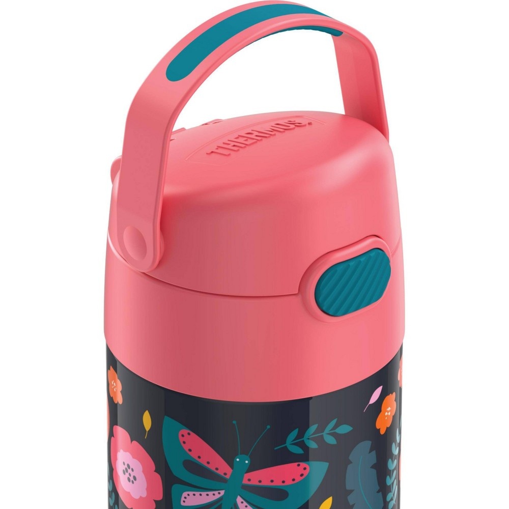 slide 8 of 9, Thermos FUNtainer Water Bottle with Bail Handle - Jungle Floral, 12 oz