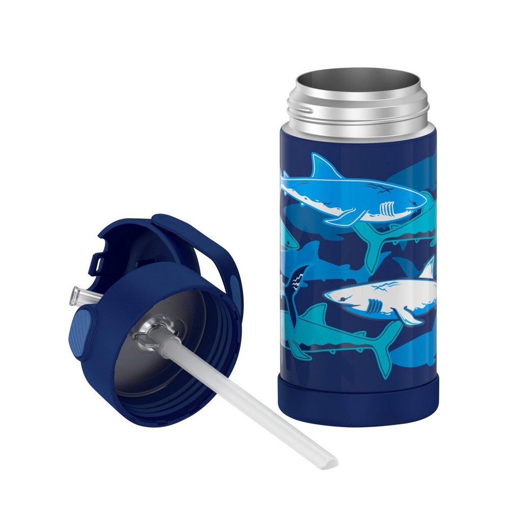 Thermos 12oz Funtainer Water Bottle With Bail Handle - Navy Baby Shark :  Target