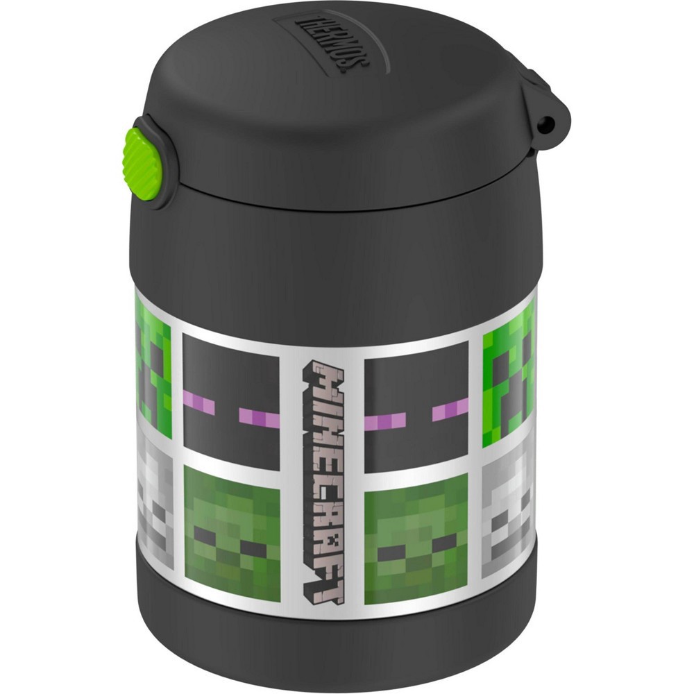 Thermos Minecraft 10oz Funtainer Food Jar With Spoon Black 1 Ct Shipt