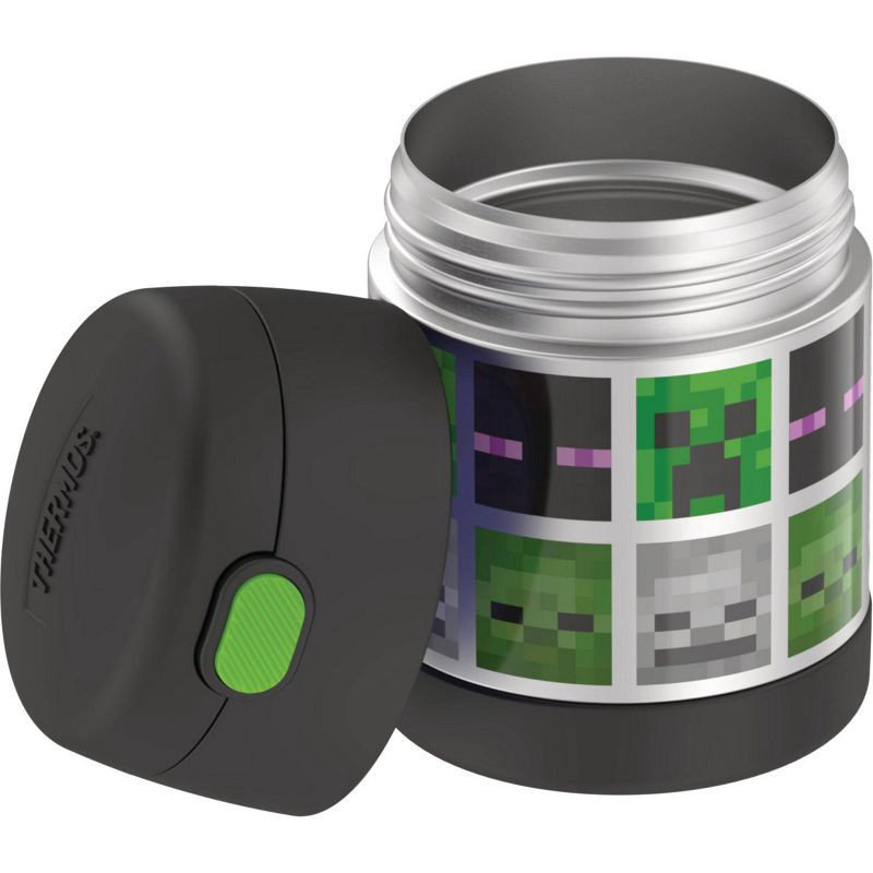 Thermos Minecraft 10oz FUNtainer Food Jar with Spoon - Black 10 oz