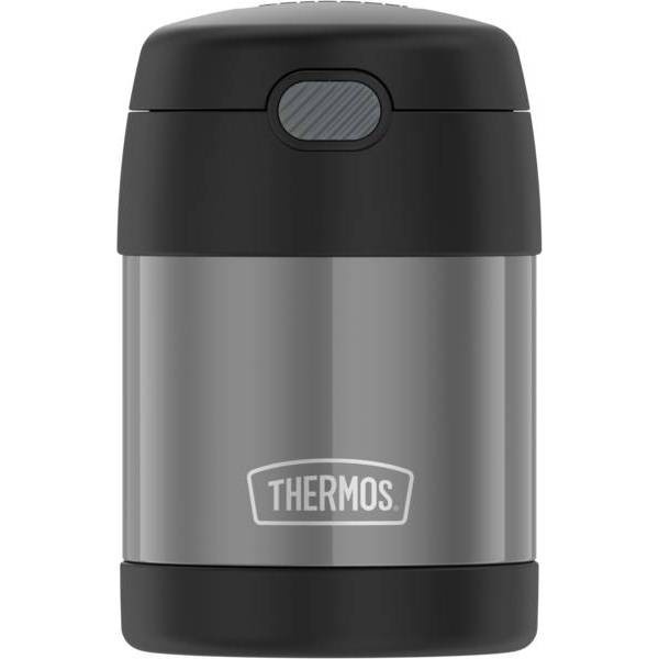 slide 1 of 11, Thermos FUNtainer Food Jar with Spoon - Charcoal, 10 oz