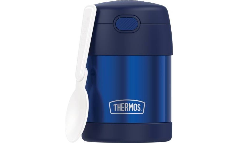 slide 9 of 11, Thermos FUNtainer Food Jar with Spoon - Navy, 10 oz