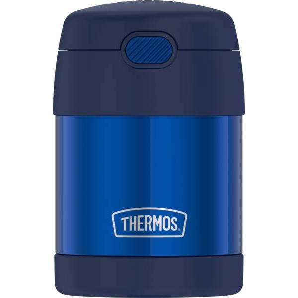 slide 1 of 11, Thermos FUNtainer Food Jar with Spoon - Navy, 10 oz