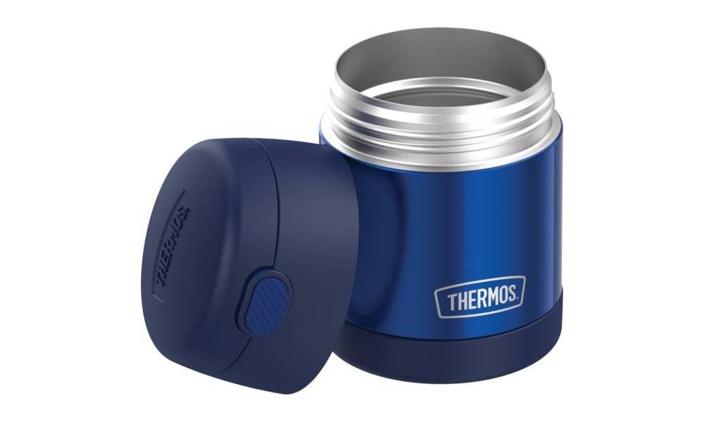 slide 11 of 11, Thermos FUNtainer Food Jar with Spoon - Navy, 10 oz